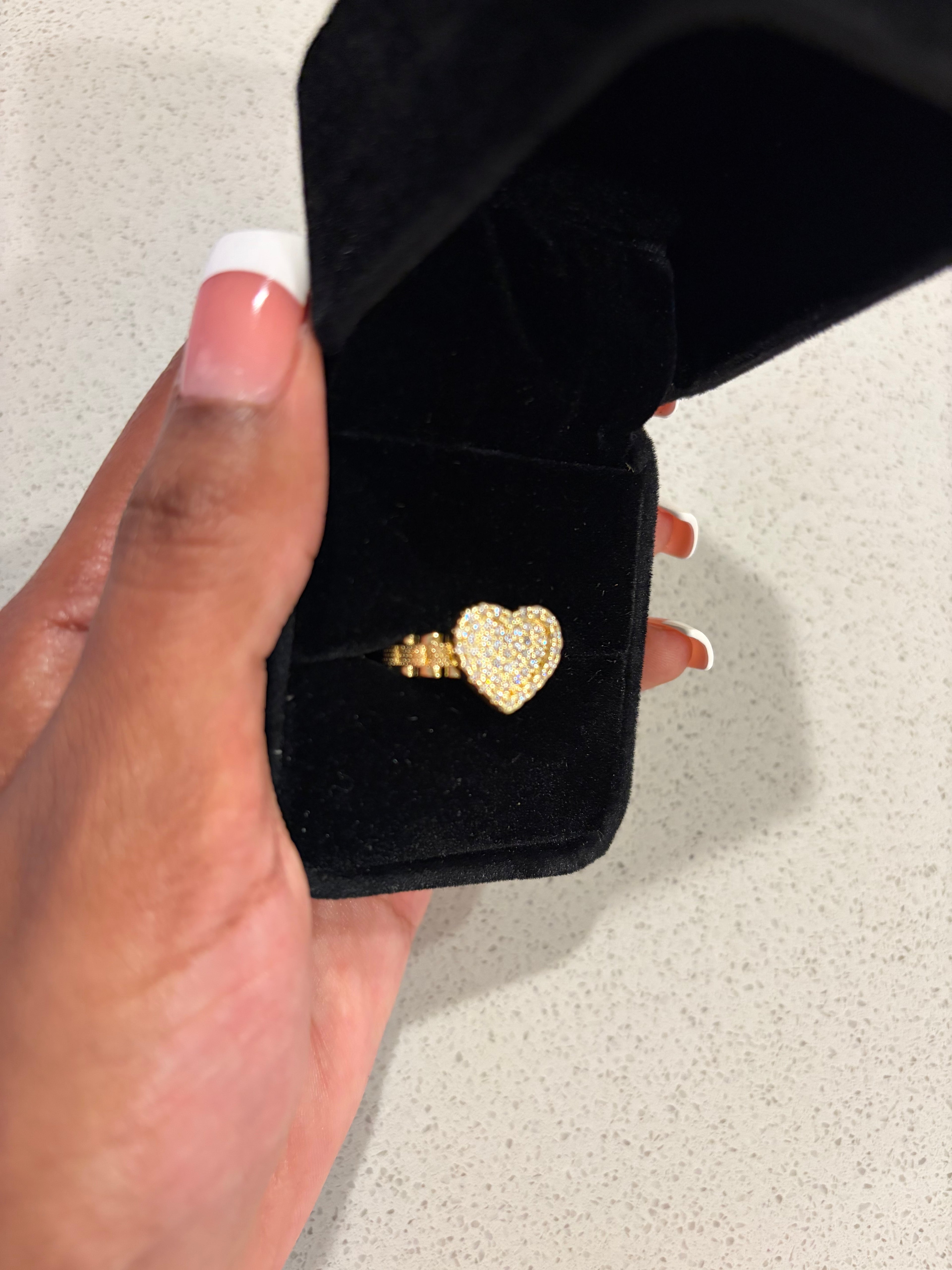 ROLEX HEART BLING RING
