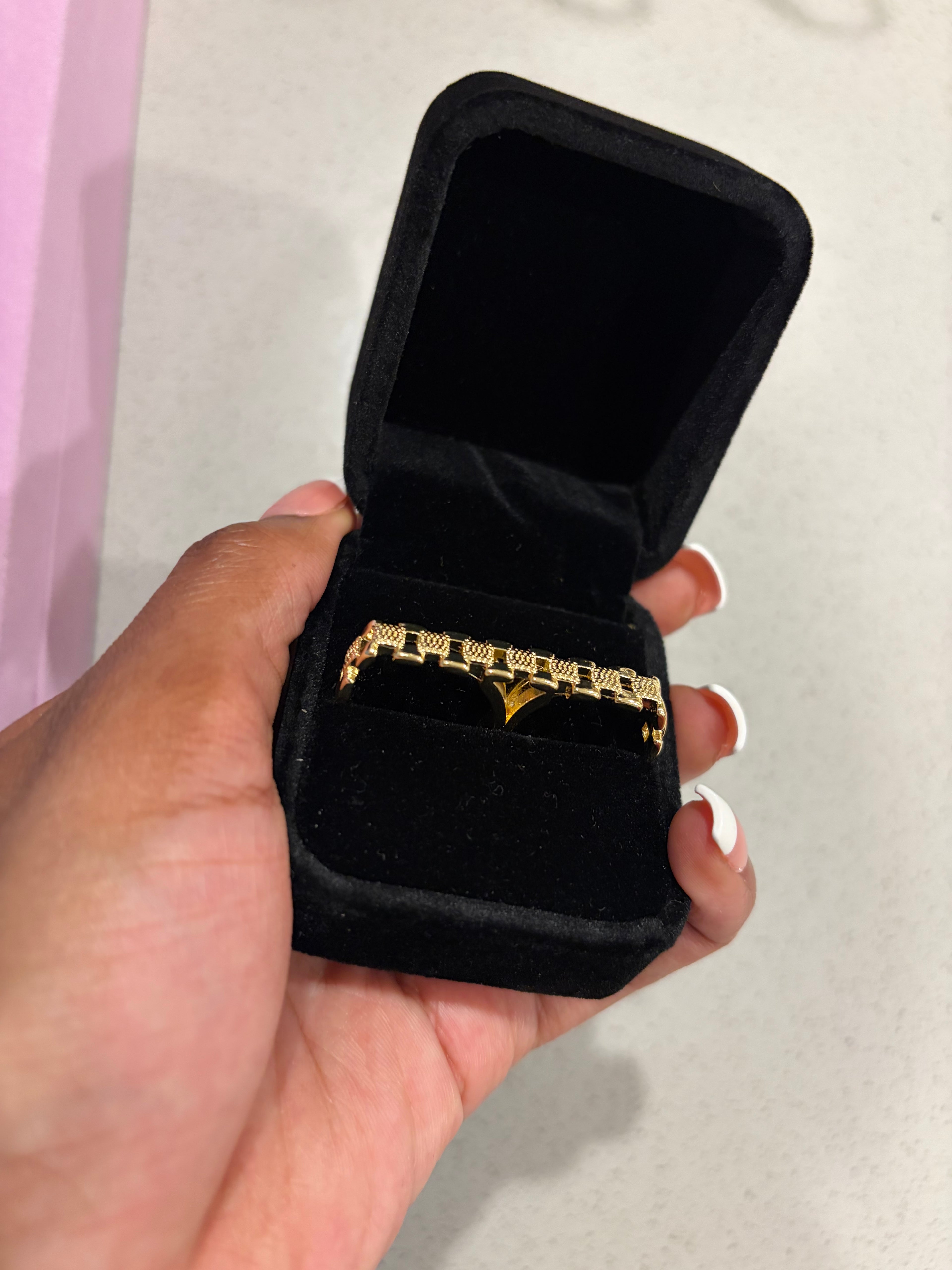 TWO FINGER ROLEX RING