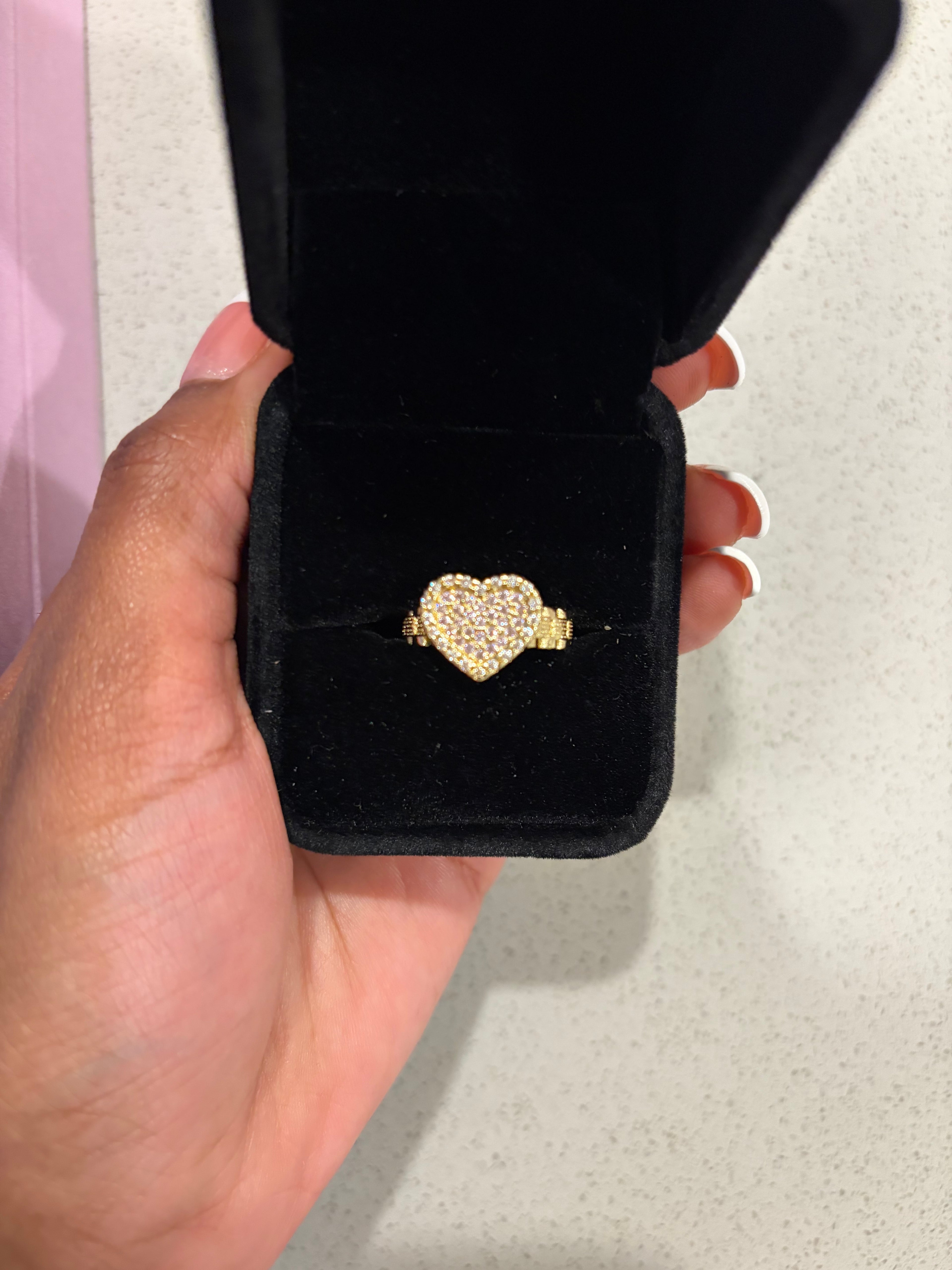 ROLEX HEART BLING RING