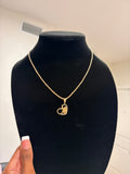 LEG UP BETTY BOOP HEART ROLEX NECKLACE