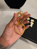 ROLEX HEART HOOP EARRINGS