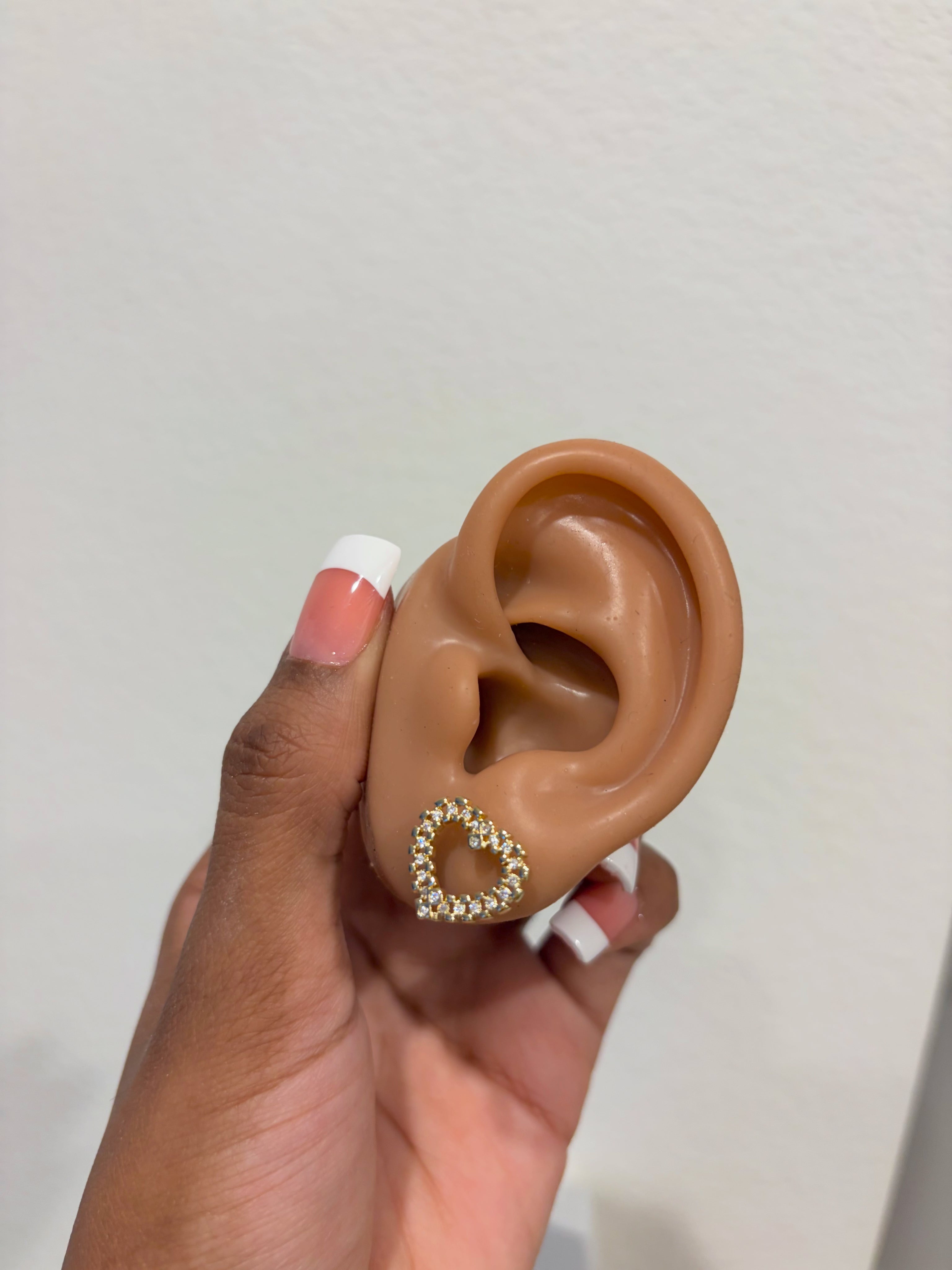 ROLEX HEART EARRING
